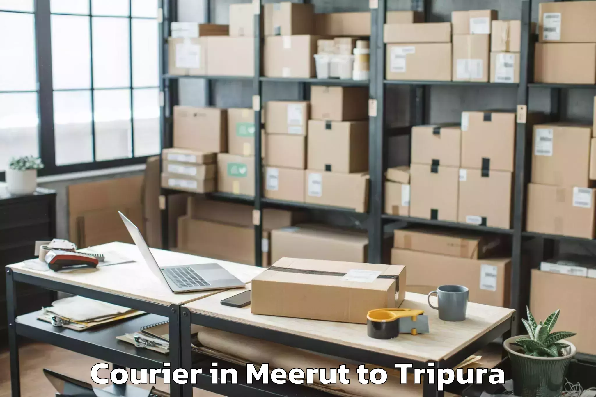 Meerut to Melaghar Courier